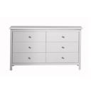 Valge männipuidust kummut 130x80 cm Berna – Marckeric