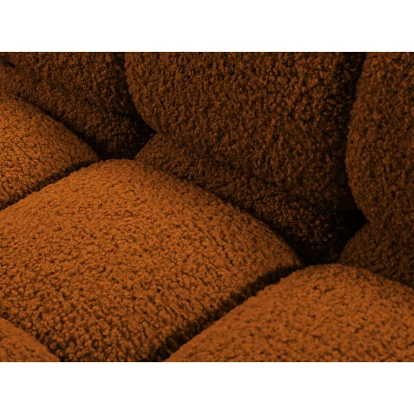 Oranž bukleekangast diivanimoodul (parem nurk) Bellis - Micadoni Home-image-1