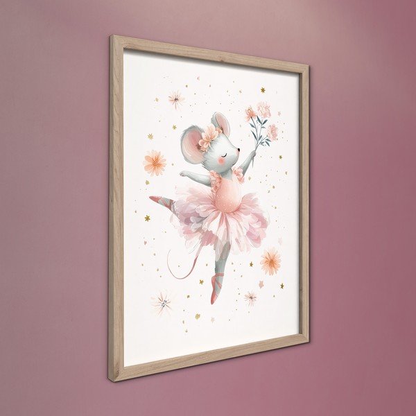 Laste pilt 30x40 cm Mouse Ballerina - Styler-image-3