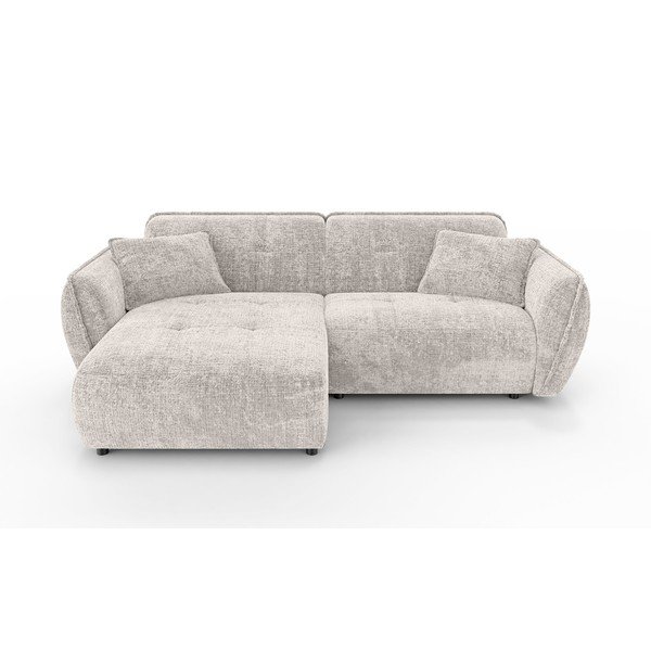 Beež šenillist nurgadiivan (vasak nurk) Nelia - Ropez