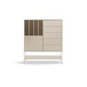 Kreem kapp 120x140x45 cm Platt - Teulat