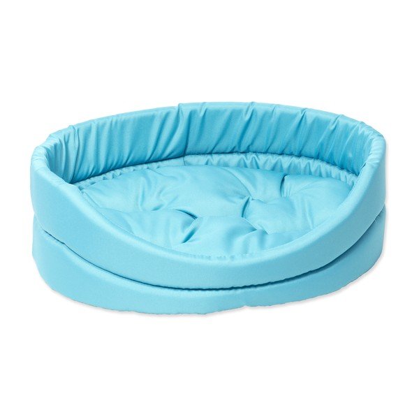 Türkiissinine plüüsist koeravoodi 40x48 cm Dog Fantasy DeLuxe - Plaček Pet Products