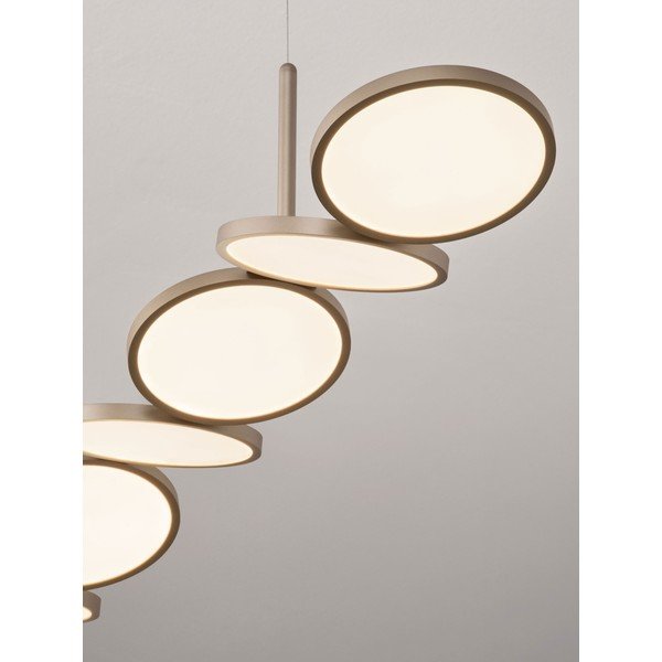 Alumiiniumist hämardatav LED-rippvalgusti mattkuldses värvitoonis Vea - Nova Luce-image-3