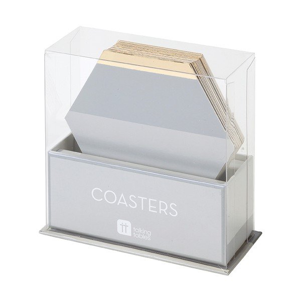 Sada 12 podtácků Talking Tables Metalic-image-1