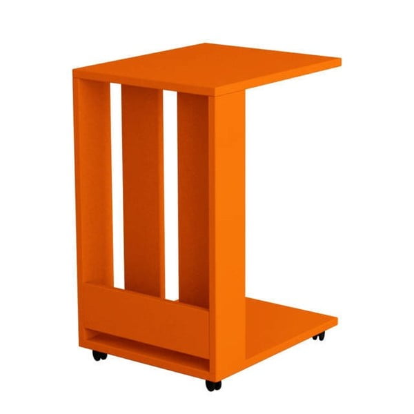 Odkládací stolek Edi, oranžový