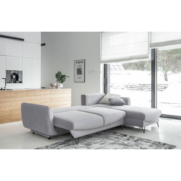 Helehall sametist lahtikäiv/sahtliga nurgadiivan (parem nurk/lamamisosaga) Silva – ELTAP-image-2