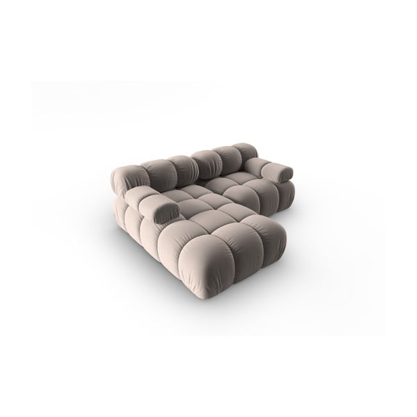 Helepruun sametist modulaarne nurgadiivan (vasak nurk) Bellis – Micadoni -image-4