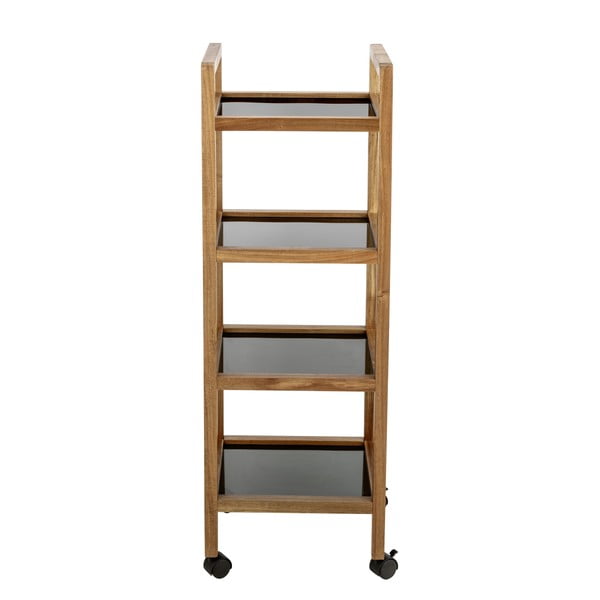 Must akaatsiapuidust vannitoariiul 35x101,5 cm Fondi - Wenko-image-3