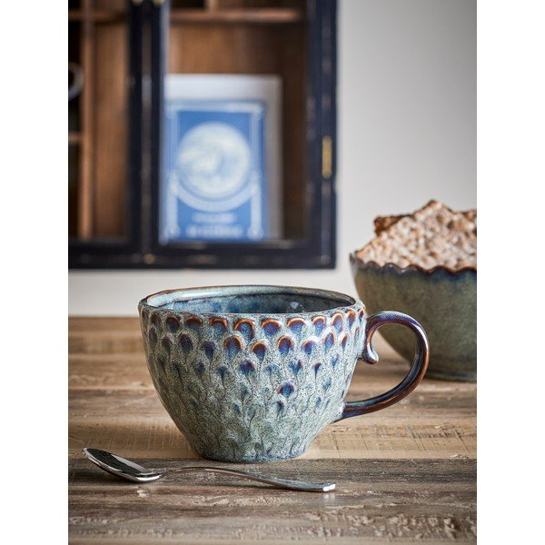 Hallid keraamilised tassid komplektis 4 tk 365 ml Katrina - Bloomingville-image-1