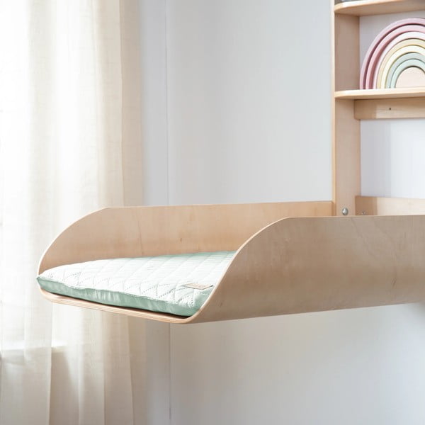 Puiduvärvi seinale kinnitatav mähkimislaud Roba style – Roba-image-1