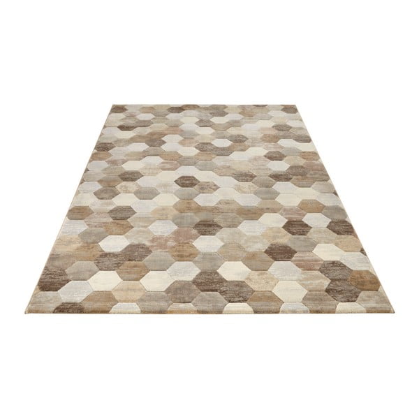 Hnědo-krémový koberec Elle Decoration Arty Manosque, 80 x 150 cm-image-3
