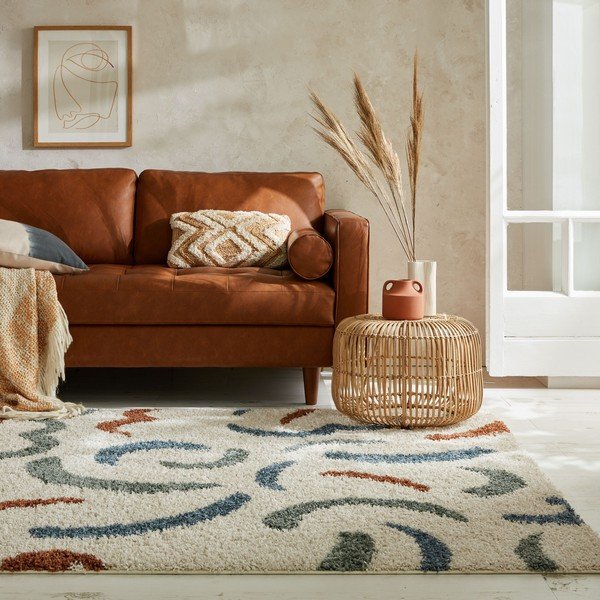 Kreem vaip 80x150 cm Squiggle - Flair Rugs-image-1