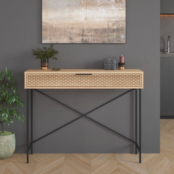 Tammedekooriga konsoollaud  35,5x110 cm Ecrin - Marckeric-image-4