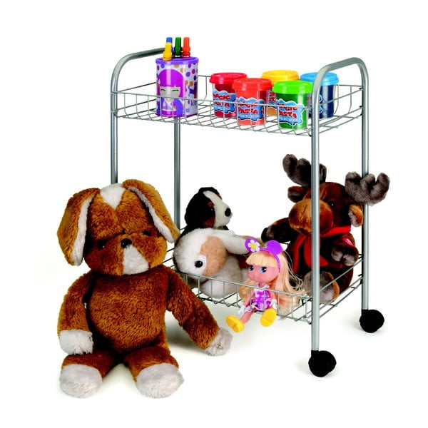 Liigutatav kahekorruseline riiul Greg, pikkus 41 cm - Metaltex-image-4