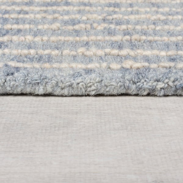 Helesinine käsitsi kootud villane vaip 160x230 cm Memphis Wool - Flair Rugs-image-4
