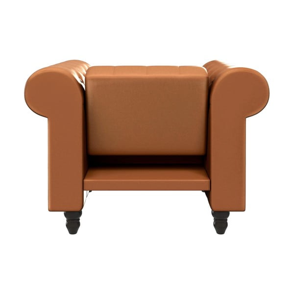 Konjakipruun kunstnahast chesterfield tugitool Felix - Støraa-image-4