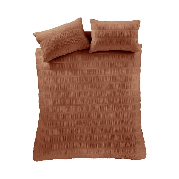 Oranž üheinimesevoodipesu 135x200 cm Seesucker - Catherine Lansfield