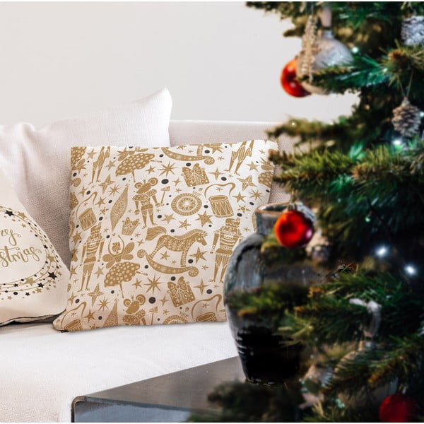 Jõulumotiiviga padjakate 45x45 cm Golden Nut Cracker – Butter Kings-image-2