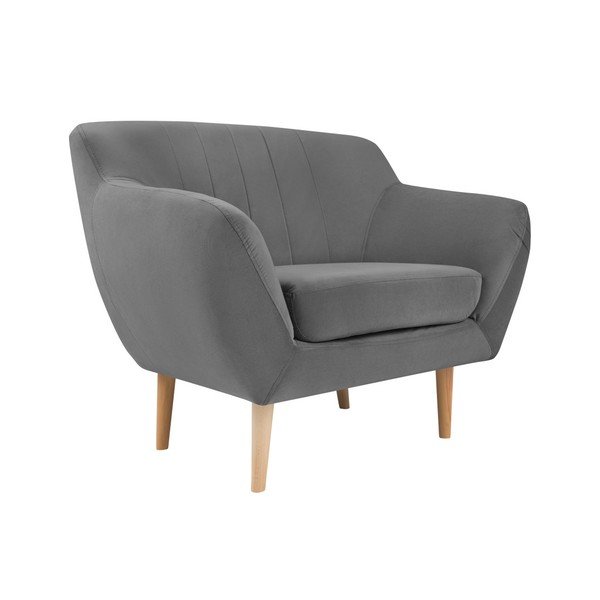 Hall sametist tugitool Sardaigne - Mazzini Sofas-image-2