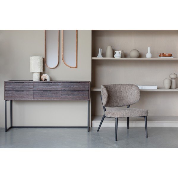 Tumepruuni tiikpuust kummut Webster - White Label-image-3