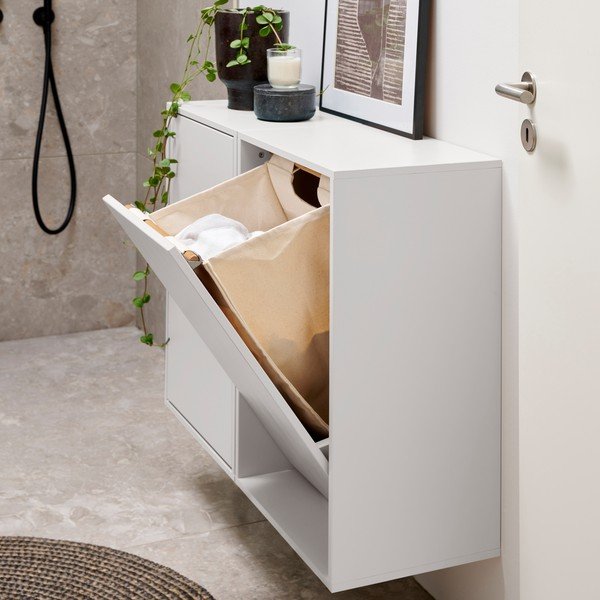 Valge seinale kinnitatav pesukorv Laundry Box - ReCollector-image-2