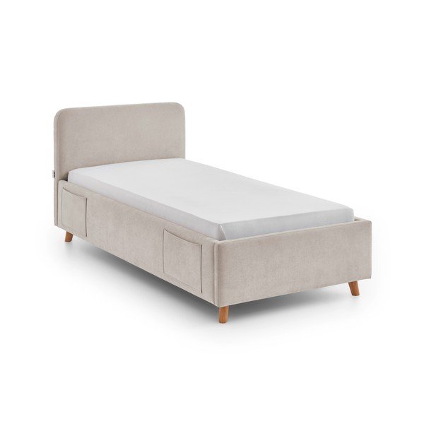 Beež lastevoodi ilma liistudeta 90x200 cm Cosy - Meise Möbel-image-4
