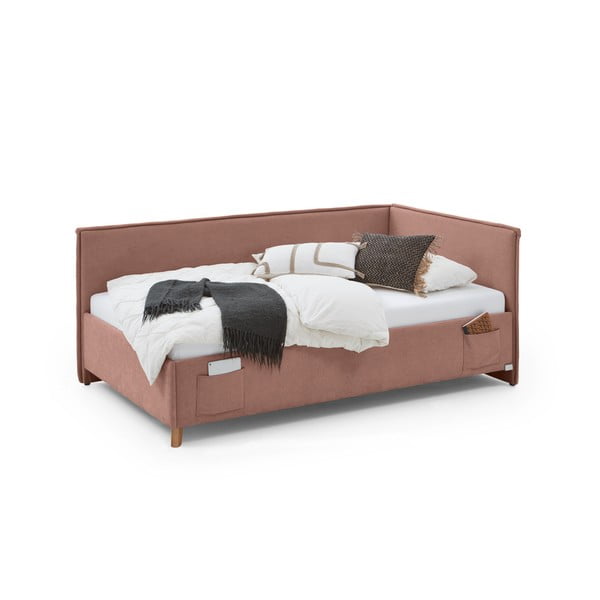 Roosa lastevoodi koos panipaigaga 90x200 cm Fun - Meise Möbel-image-3