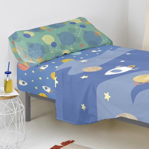 Beebi puuvillane lina, 200 x 90 cm Astronaut - Happynois-image-4