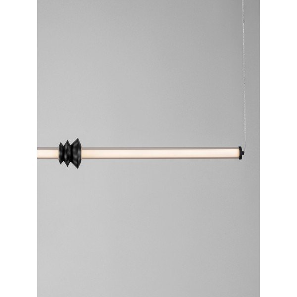 Mattmust keraamiline hämardatav LED-rippvalgusti akrüülklaasist varjuga Stalactite - Nova Luce-image-2