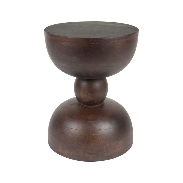 Ümmargune mangopuidust abilaud ø 30 cm Izzy - White Label