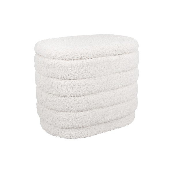 Valge ovaalne pouf koos hoiuga Cuddly - Leitmotiv-image-4
