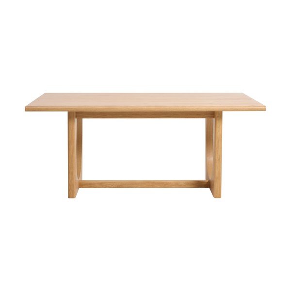 Pikendatav söögilaud tammepuust dekooriga 95x180 cm Flow - Unique Furniture-image-2