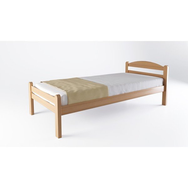 Pöögipuidust kaheinimesevoodi liistudest raamiga 180x200 cm naturaalses värvitoonis Bellariva - B.E.S.-image-3