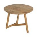 Ümmargune mangopuidust diivanilaud ø 60 cm Mao - Ixia