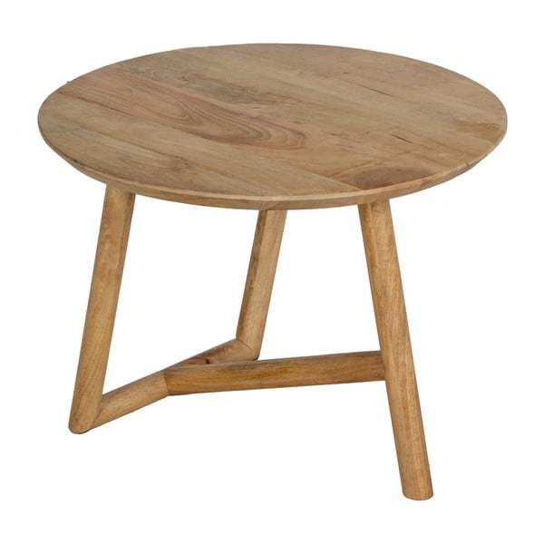 Ümmargune mangopuidust diivanilaud ø 60 cm Mao - Ixia