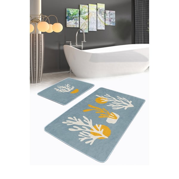 Sinised vannitoamatid 2tk komplektis 60x100 cm – Mila Home-image-3