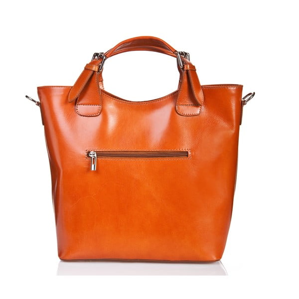 Konjaki pruun nahast käekott Valeria - Massimo Castelli-image-1