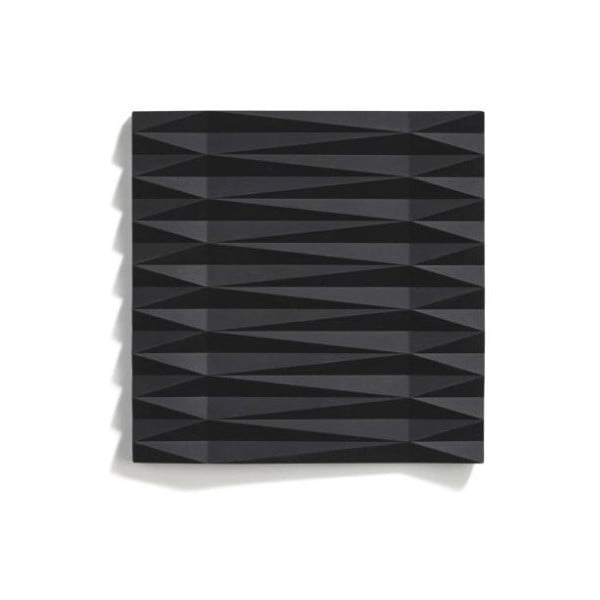 Černá silikonová podložka pod hrnec Zone Origami Yato, 16 x 16 cm