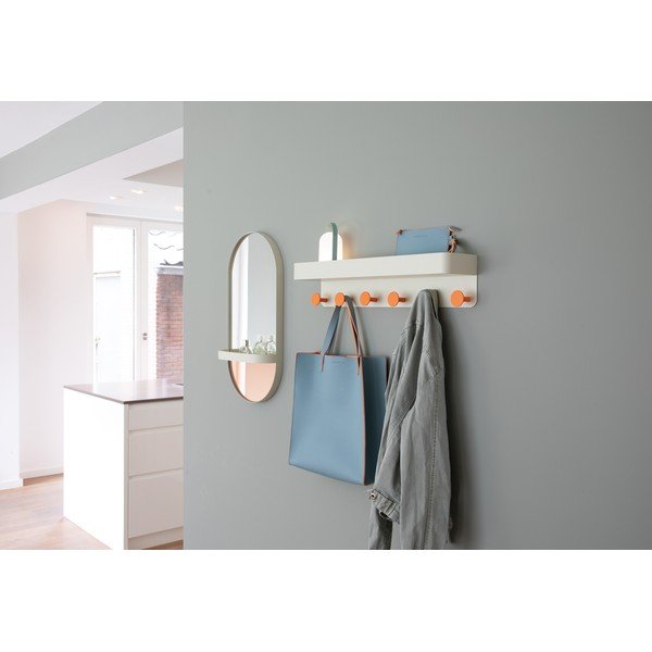 Oranž seinapeegel riiuliga Taupe - Remember-image-3