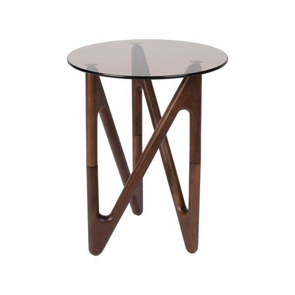 Ümmargune klaasist laud ø 40 cm Naia - Dutchbone