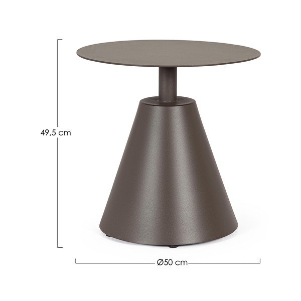 Alumiiniumist ümmargune aialaud ø 50 cm Aloha - Bizzotto-image-2