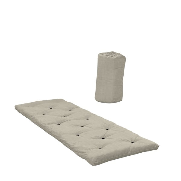 Beež futonmadrats 70x190 cm Bed In A Bag Linen Beige - Karup Design