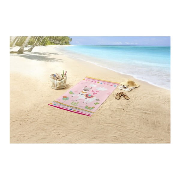 Prindiga rannarätik , 75 x 150 cm Lama - Good Morning-image-1