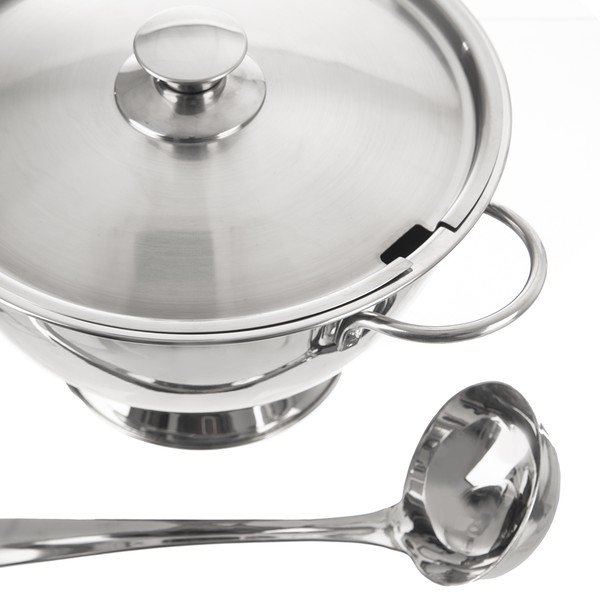 Roostevabast terasest kauss hõbedases värvitoonis ø 26 cm - Orion-image-3