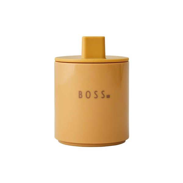 Sinepikollane laste Boss kruus Mini - Design Letters-image-1