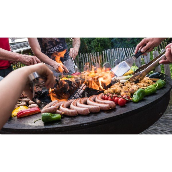 Pruun välitingimustes kasutatav puidust grill , ø 62 cm Nero S - Remundi-image-4