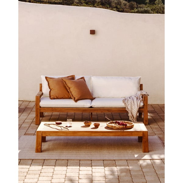 Tiikpuidust diivanilaud 76x153 cm Forcanera - Kave Home-image-3