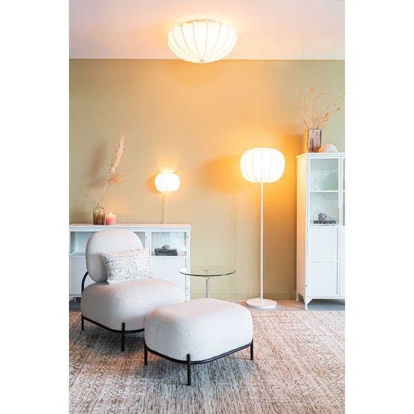 Valge põrandavalgusti tekstiilvarjuga (kõrgus 160 cm) Shem - White Label-image-2