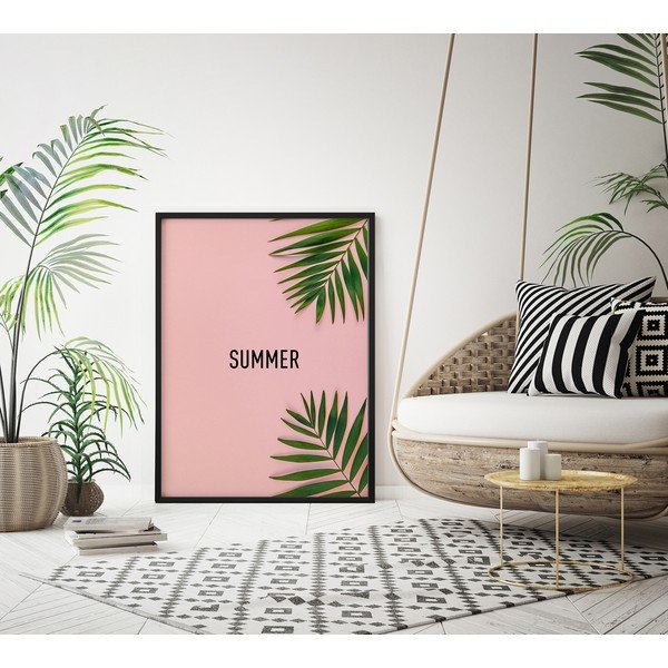 Seinaplakat raamis PINK/SUMMER, 50 x 70 cm Pink Summer - DecoKing-image-2