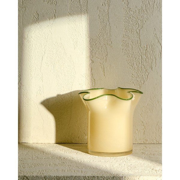 Kollane klaasist vaas (kõrgus 19,5 cm) Endasi - Kave Home-image-1